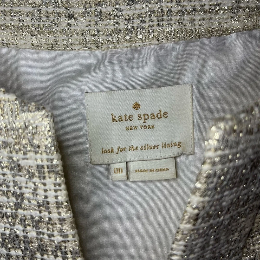 Kate Spade Heleen Gold Shift Sheath Dress Size 00